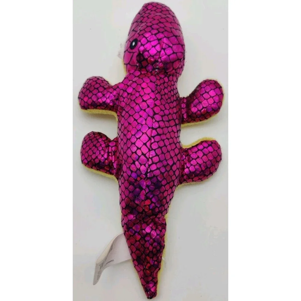Oriental Trading Company 9.5 Pink Metallic Dinosaur Crocodile Alligator Reptile